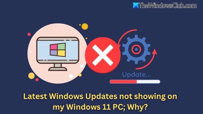 我的 Windows 11 電腦上未顯示最新的 Windows 更新；為什麼？