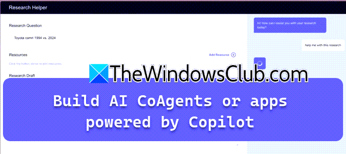 如何构建由 Copilot 支持的 AI CoAgent 或应用程序