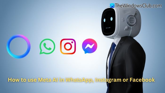 如何在 WhatsApp、Instagram 或 Facebook 中使用 Meta AI