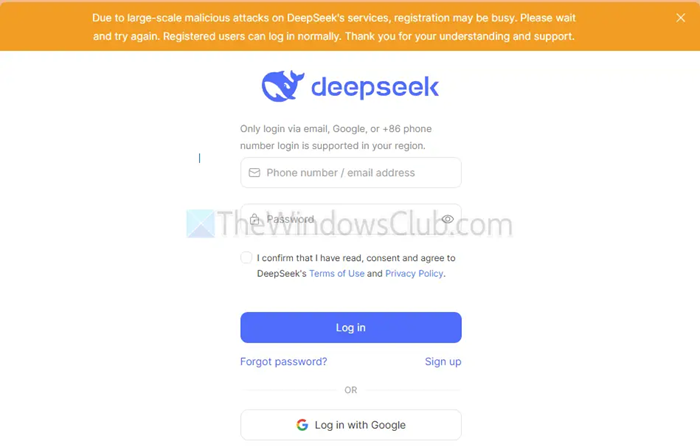 DeepSeek注册行不通：注册可能很忙[FIX]