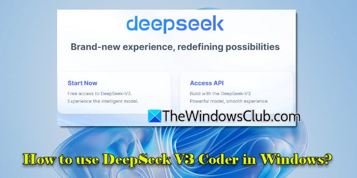 如何在Windows 11中使用DeepSeek V3 Coder？