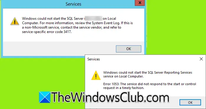 Windows无法在本地计算机上启动SQL Server