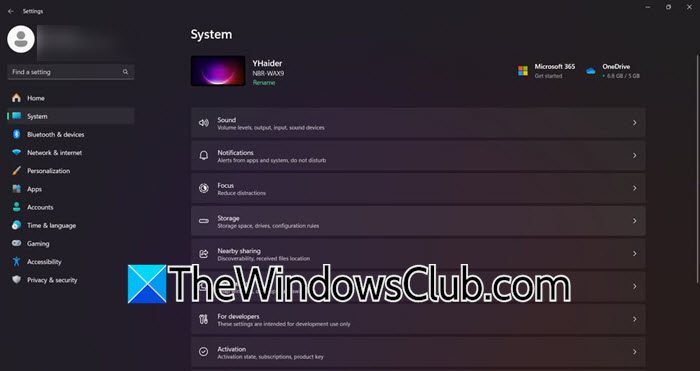 Windows设置中缺少显示选项Windows 11