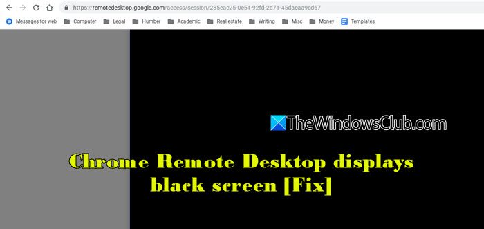 Chrome Remote桌面顯示黑屏[FIX]