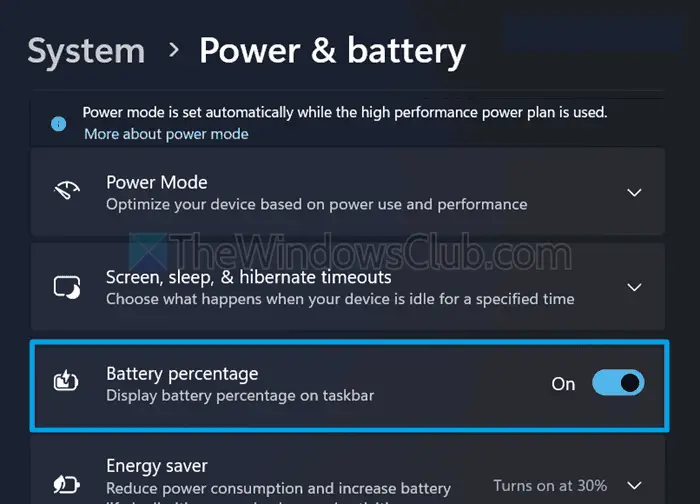 如何在Windows 11任務欄中顯示電池百分比