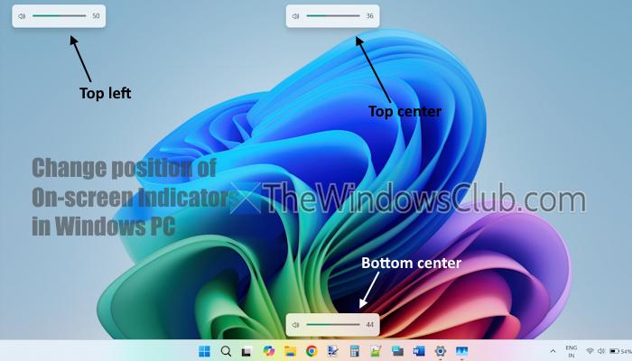 如何更改Windows 11中屏幕上指标的位置